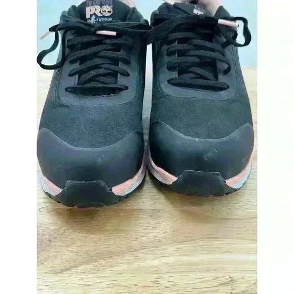 Timberland PRO‎ Drivetrain Comp-Toe Work Sneaker Black & Pink Women's Size 8.5 - Picture 11 of 12